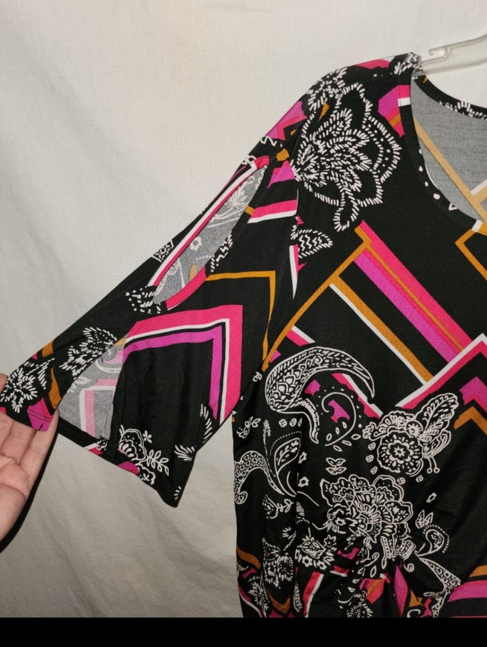 Cato womens size xlarge split sleeve cutout top - Picture 4 of 5